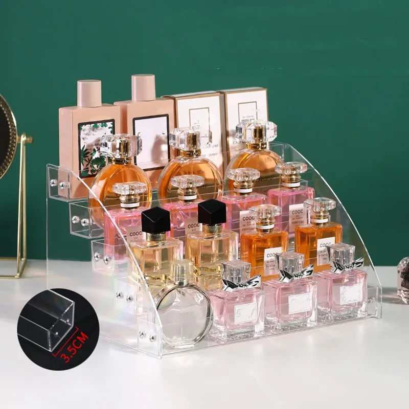 Perfume Fragrance Holder - 2-7 ネクタイアクリルディスプレイスタンド耐久性のあるディスプレイラックカップケーキ化粧品香水ホルダーショーケースオーガナイザーおもちゃモデル収納ラック