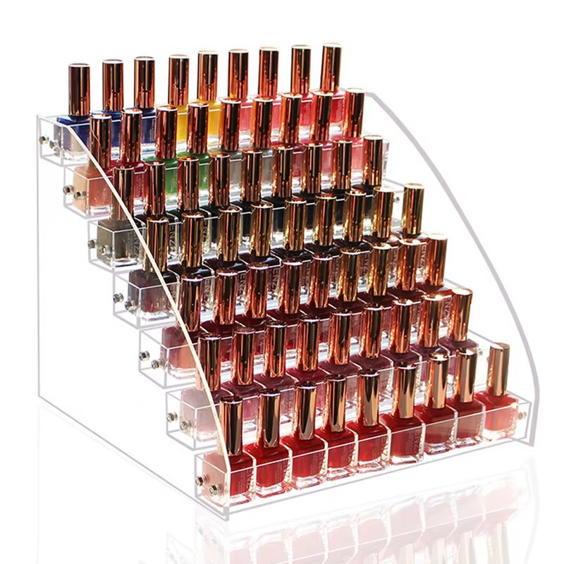 Perfume Fragrance Holder - 化粧品オーガナイザー多層アクリル透明ディスプレイスタンドアイシャドウ香水ミニフィギュアスタンドマニキュア収納ラック