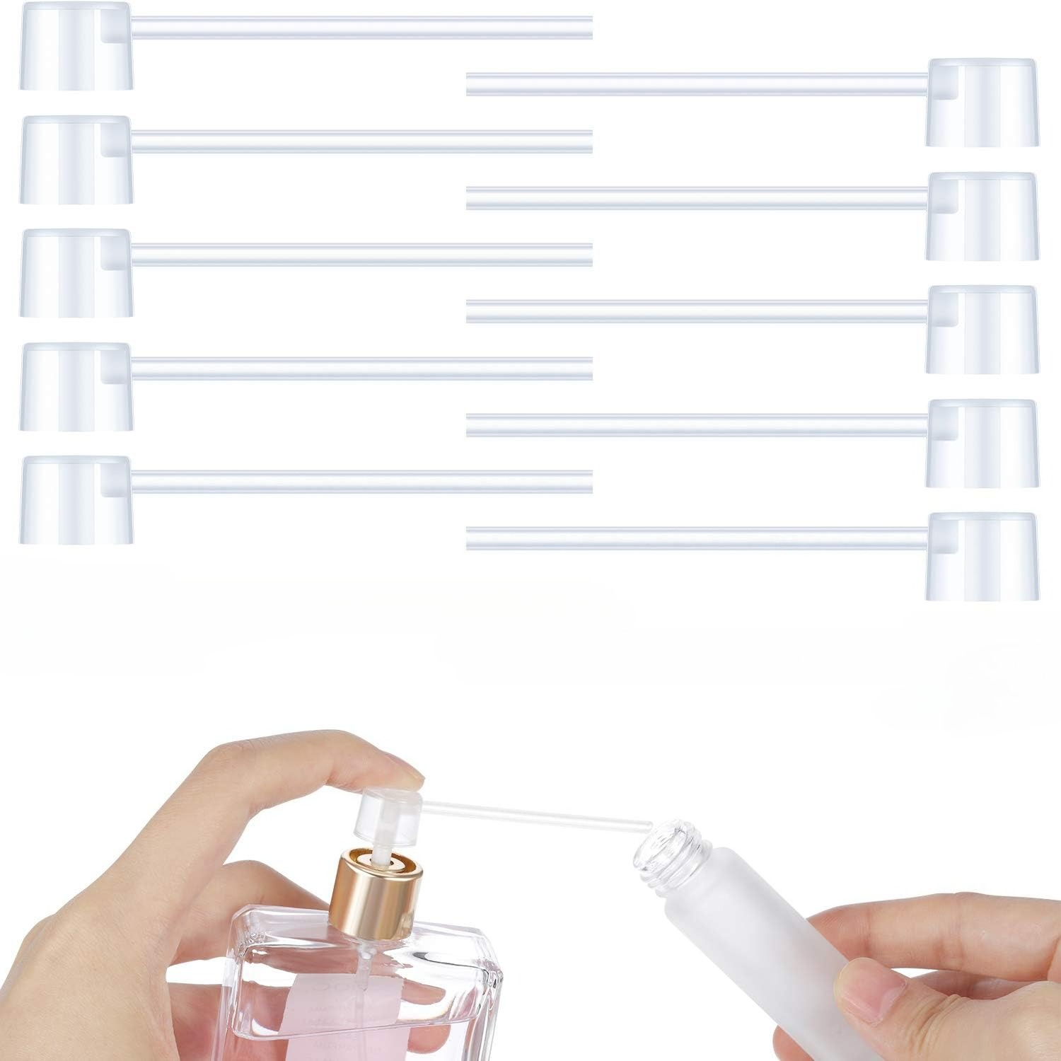 Perfume Fragrance Dispenser - 10/20/50/100 個香水詰め替えツールディフューザー化粧品ポンプディスペンサーポータブル新しい噴霧器詰め替えポンプボトル充填装置