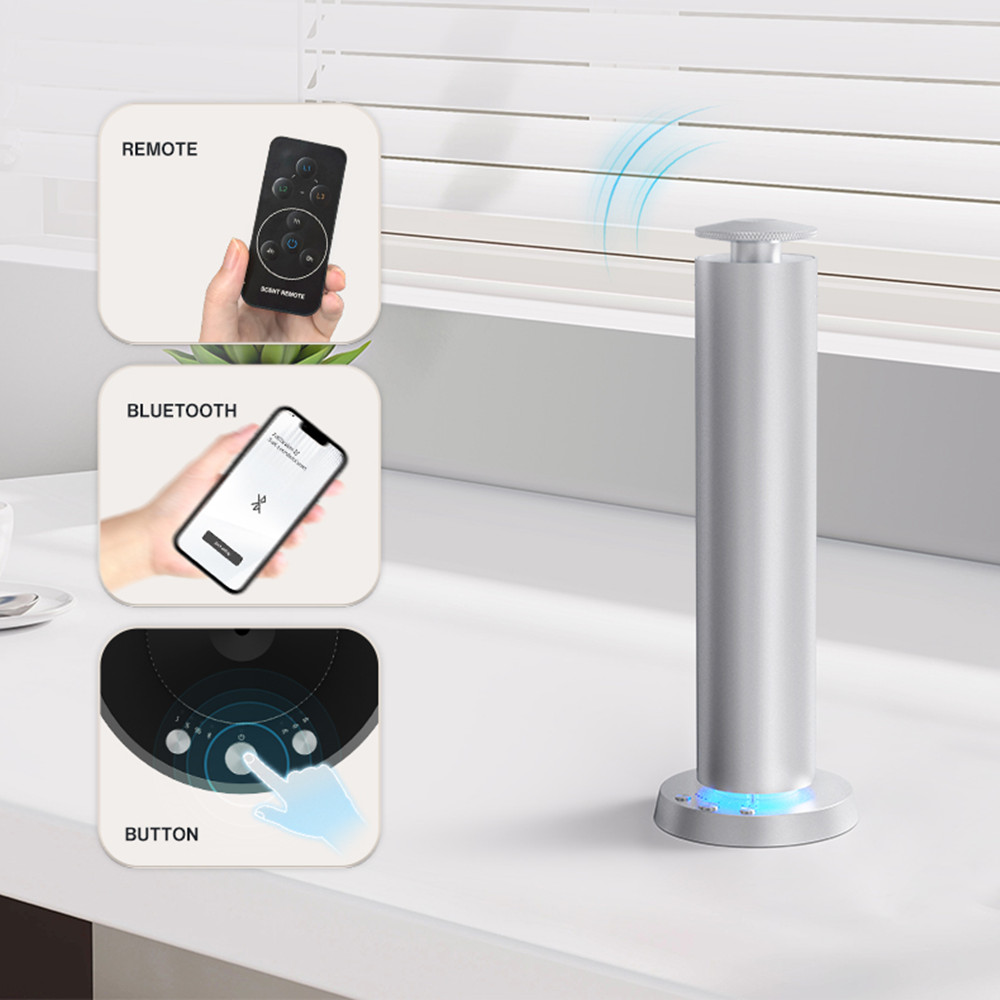 Perfume Fragrance House - ホームフレグランス香水Bluetoothアロマディフューザーバッテリー金属素材エアフレーバー120MLエッセンシャルオイル容量カラムマシン