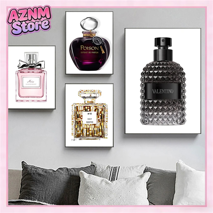 1pc フレームレスミニマリストウォールアート女性ファッショ - Perfume Fragrance House のレビューと価格