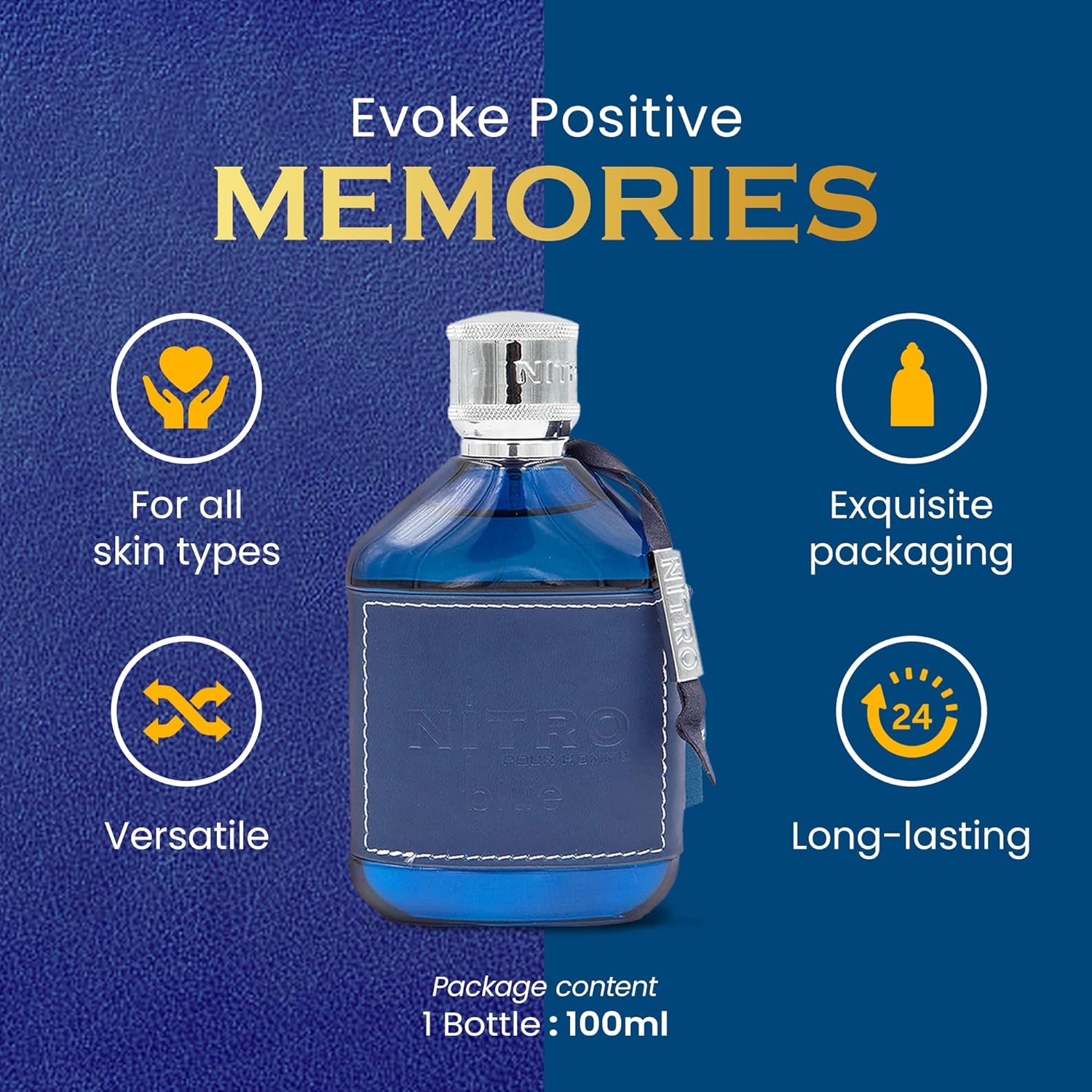 デュモン ニトロ ブルー 3.4 オンス オードパルファム  - Fragrance Perfume For Man のレビューと価格