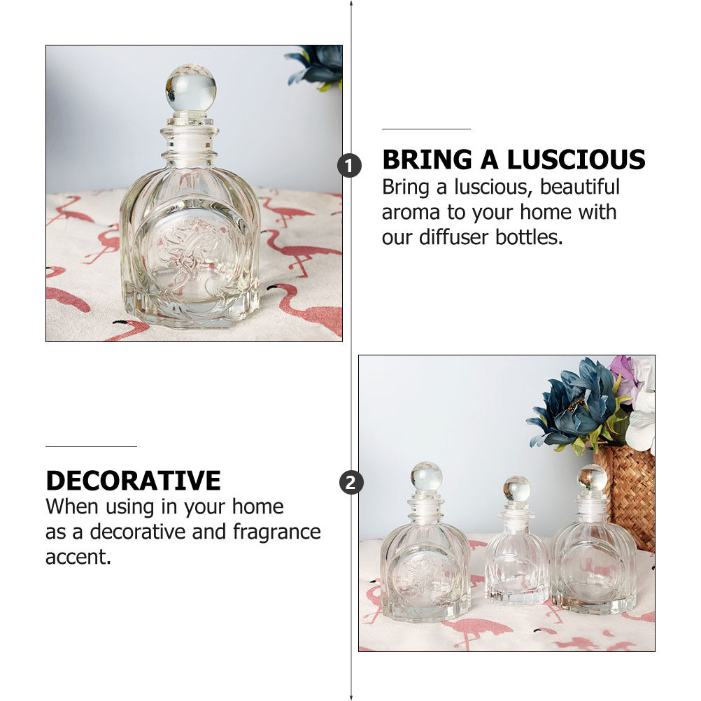5 セットのフレグランスボトル透明フレンチスタイル香水ディフ - Perfume Home Fragrance のレビューと価格