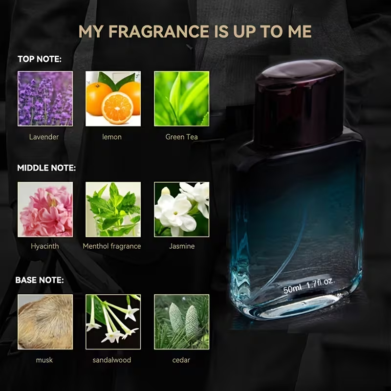 男性用香水、魅惑的なフローラルブーケ（ローズ、ジャスミン、バ - Perfume Jasmine Fragrance のレビューと価格