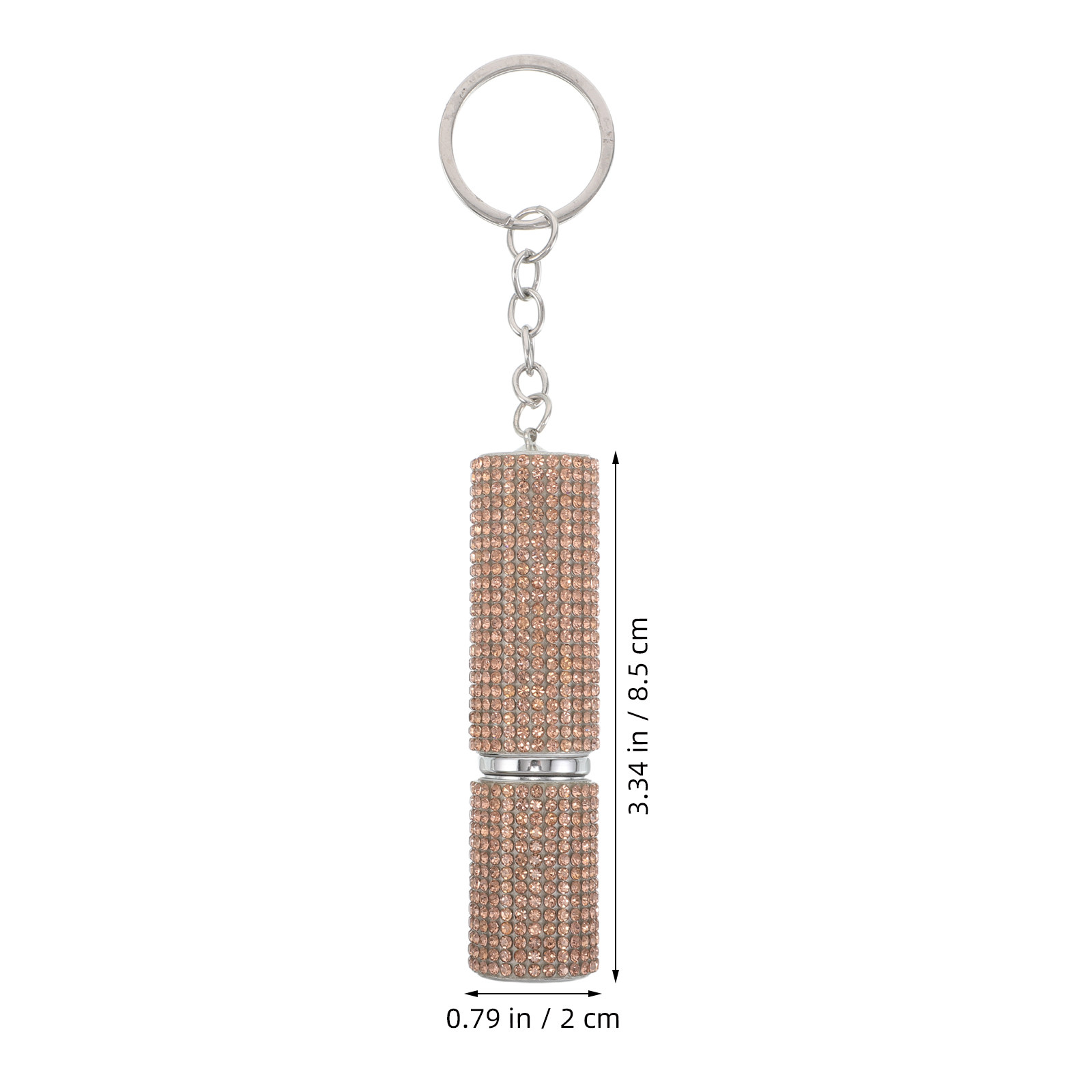 ラインストーン香水瓶キーホルダー 5ml ミニ詰め替え式携帯 - Perfume Fragrance Holder のレビューと価格