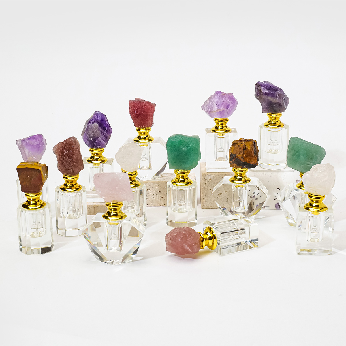 1PC 天然アメジストクリスタルクラスターヒーリングストーン - Perfume Fragrance House のレビューと価格