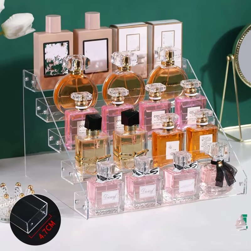 化粧品オーガナイザー多層アクリル透明ディスプレイスタンドアイ - Perfume Fragrance Holder のレビューと価格