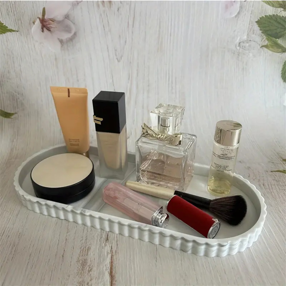 バスルームカウンタートップ用楕円形収納トレイ、石鹸ディスペン - Perfume Fragrance Dispenser のレビューと価格