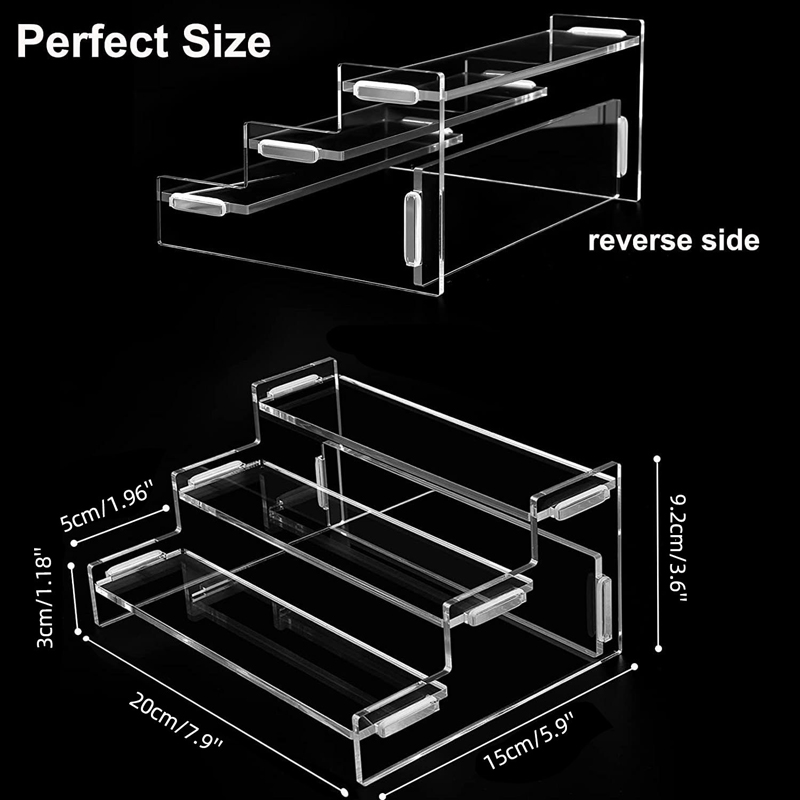 3 層アクリルディスプレイスタンド耐久性のあるディスプレイラ - Perfume Fragrance Holder のレビューと価格