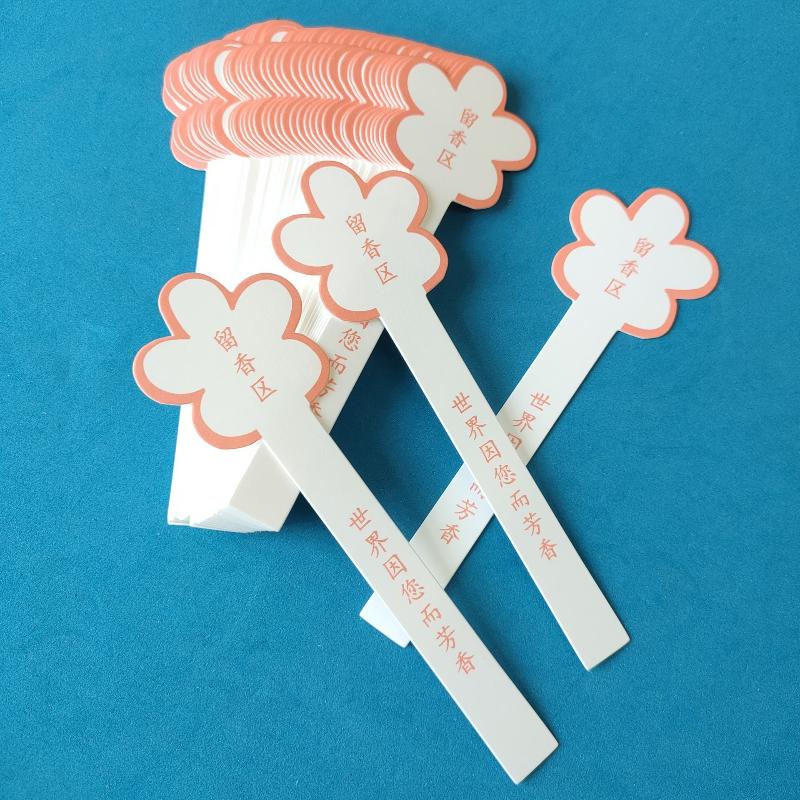 10 枚の花の形をした香水テストストリップ、空白の書き込みエ - Perfume Home Fragrance のレビューと価格