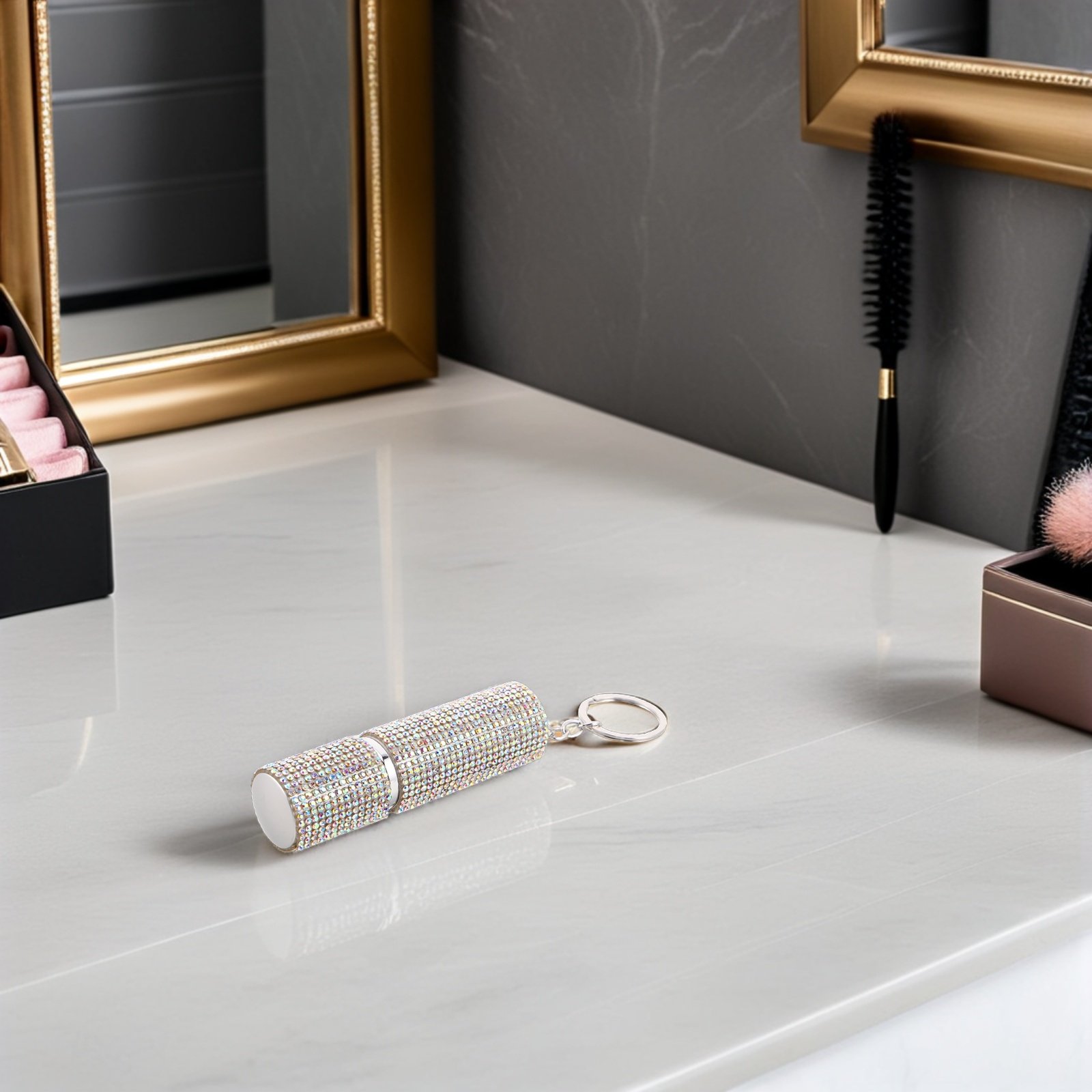 10ml携帯香水瓶ラインストーン付き詰め替え式スプレーミニア - Perfume Fragrance Holder のレビューと価格