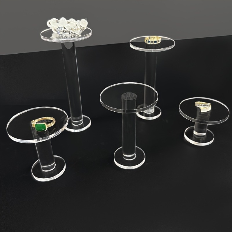 5個入り 透明アクリル製 段付き丸型ディスプレイスタンド ア - Perfume Fragrance Holder のレビューと価格