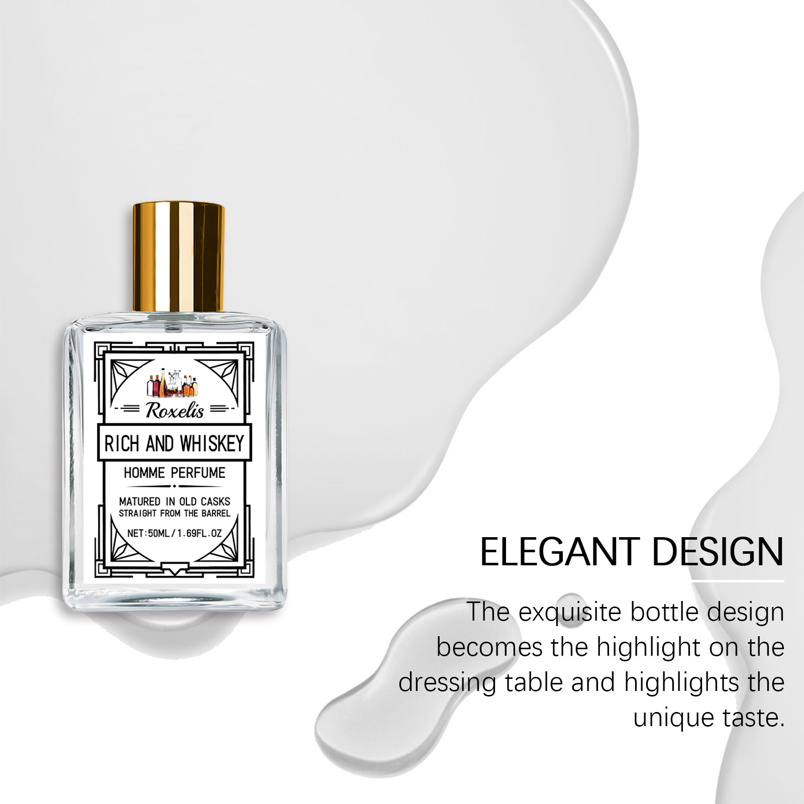 ロクセリス 50ml チャーム ウイスキー メンズ香水 グル - Fragrance Perfume For Man のレビューと価格