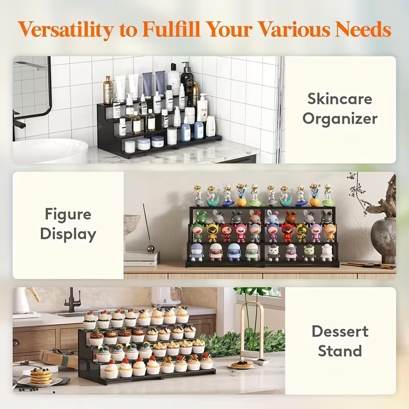 アクリルディスプレイラック棚埋め込みデスクトップラック化粧品 - Perfume Fragrance Holder のレビューと価格